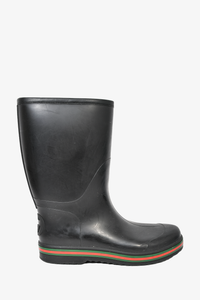 Men's black best sale rubber rain boots