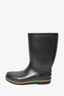 Gucci Black Rubber Rain Boots Size 9 Mens