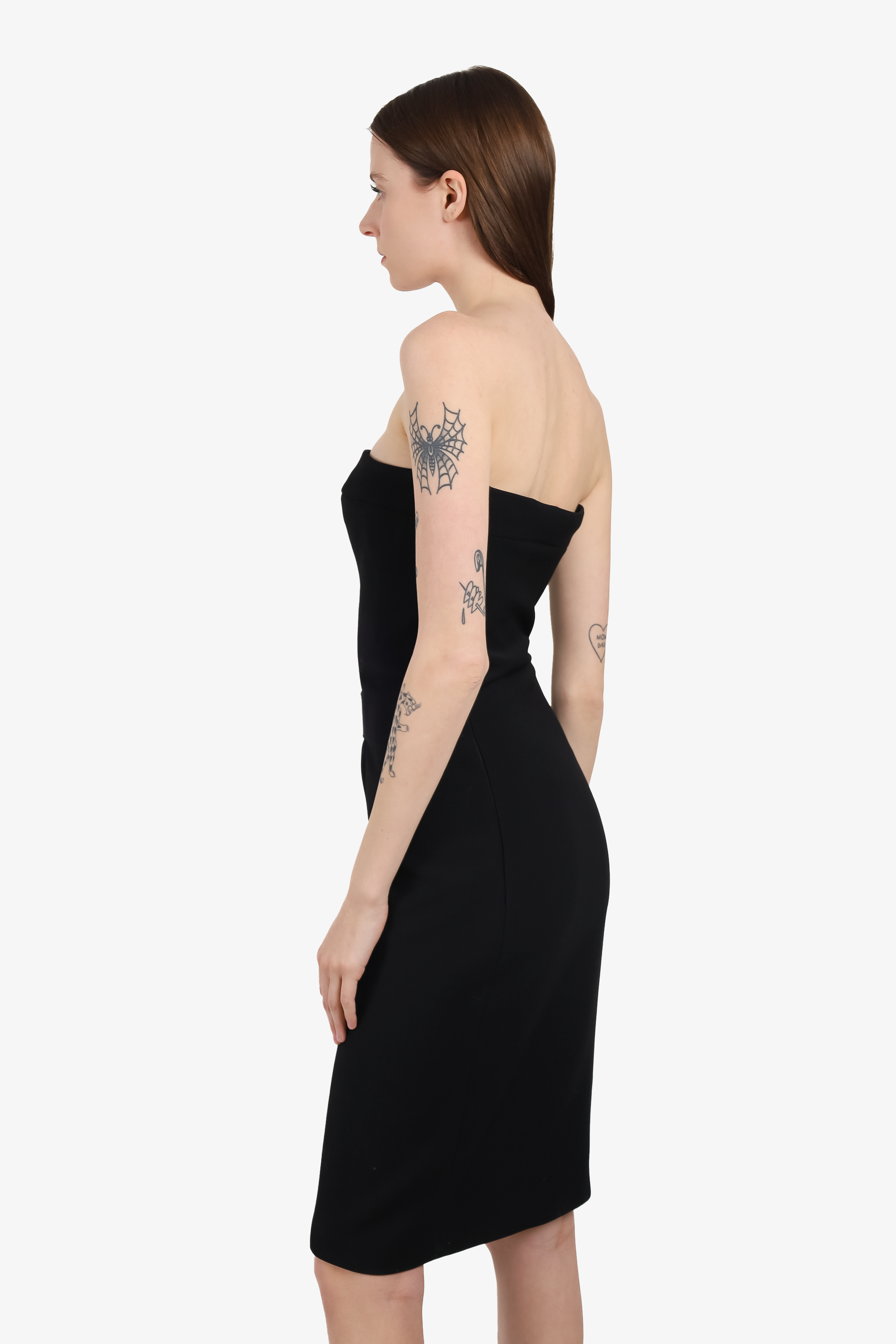 Gucci Black Strapless Knee-Length Dress size 40 Mine & Yours Gucci Black Strapless Knee-Length Dress size 40 Mine & Yours