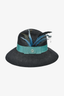 Gucci Black Velvet Green Feather Top Hat