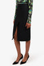 Gucci Black Wool Pencil Skirt Size 40