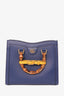 Gucci Blue Leather Diana Small Tote Bag