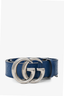 Gucci Blue Leather Marmont Belt Size 95