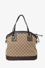 Gucci Brown GG Canvas/Leather Dome Bag