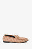 Gucci Brown GG Canvas 'Jordaan' Horsebit Loafers Size 35.5