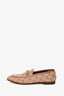 Gucci Brown GG Canvas 'Jordaan' Horsebit Loafers Size 35.5