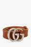 Gucci Brown Leather Marmont Belt Size 90/36