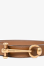 Gucci Brown Leather Horsebit Belt Size 85/34