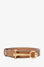 Gucci Brown Leather Horsebit Belt Size 85/34