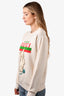 Gucci Cream Kitten Embroidered Sweater Size S