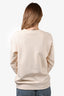 Gucci Cream Kitten Embroidered Sweater Size S