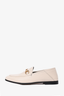 Gucci Cream Leather Horsebit Loafers Size 35