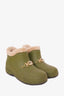 Gucci Green Shearling Boots Size 37