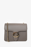 Gucci Grey Leather Small Dollar Interlocking G Shoulder Bag
