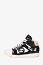 Gucci Limited Edition White Leather/Black Patent GG High Top Sneakers Size 7 Mens