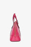 Gucci Magenta Patent Microguccissima Patent Leather 'Nice' Zip Bag with Strap