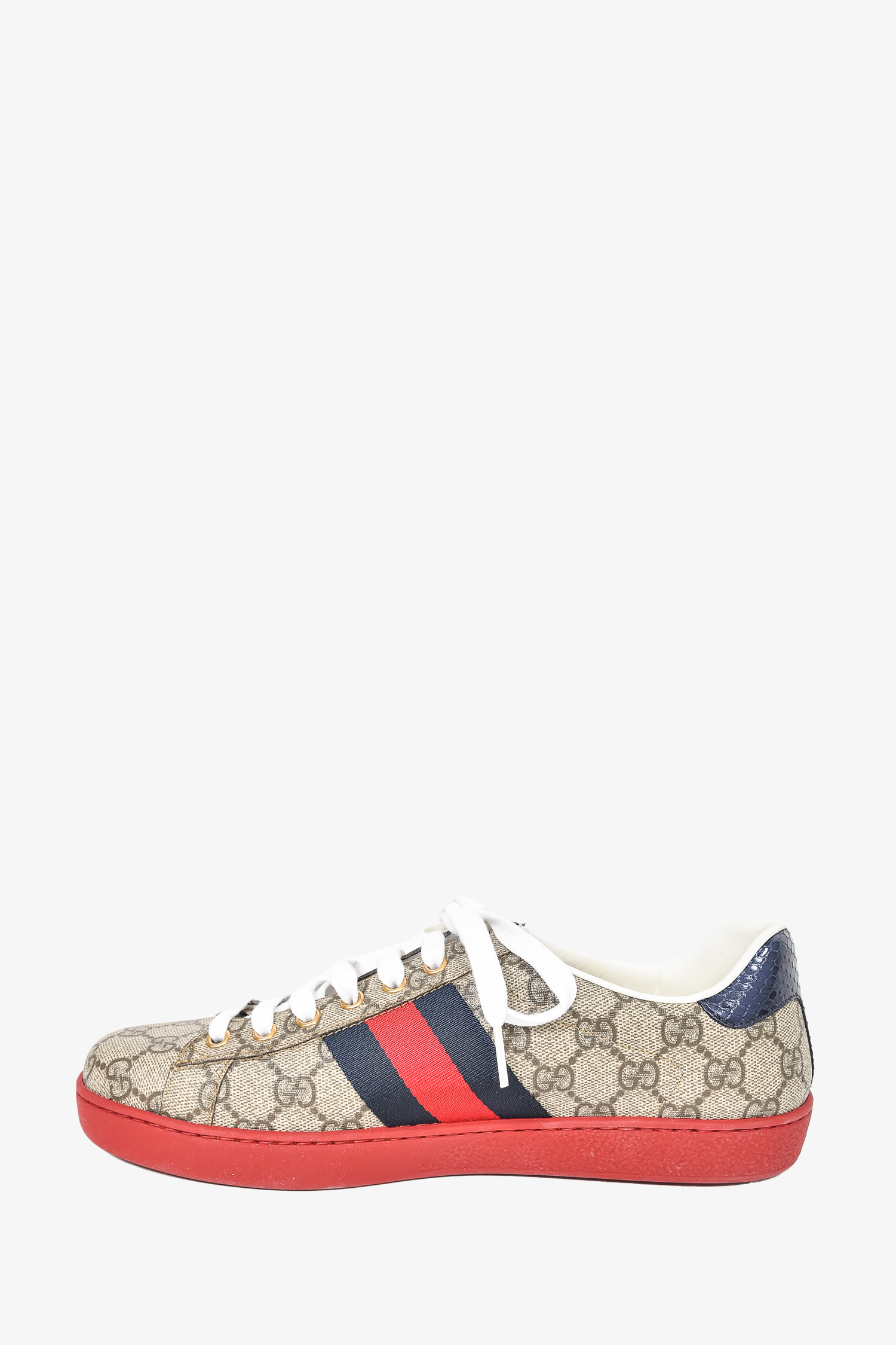 Gucci Monogram GG Supreme Ace Low Top Sneakers Size 7.5 Mine Yours