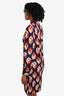 Gucci Multicolour Logo Printed Crystal Embellished Mini Dress Size M