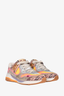 Gucci Multicoloured Lizard Embossed Leather Ultrapace Sneakers Size 35