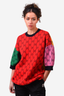 Gucci Multicoloured Wool Guccisima 3/4 Sleeve Sweater Size S