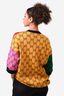 Gucci Multicoloured Wool Guccisima 3/4 Sleeve Sweater Size S