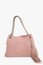 Gucci Pink Leather Medium 'Soho' Chain Tote Bag