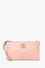 Gucci Pink Marmont Double Zip Shoulder Bag