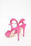 Gucci Pink Strappy Leather Heel Sandals Size 36.5