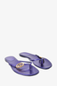Gucci Purple GG Thong Flats Size 36