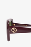 Gucci Purple Square Framed Sunglasses