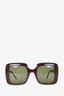 Gucci Purple Square Framed Sunglasses
