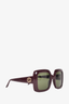 Gucci Purple Square Framed Sunglasses