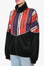Gucci Red/Black/Multi Chain Print Zip-Up Jacket Size XL
