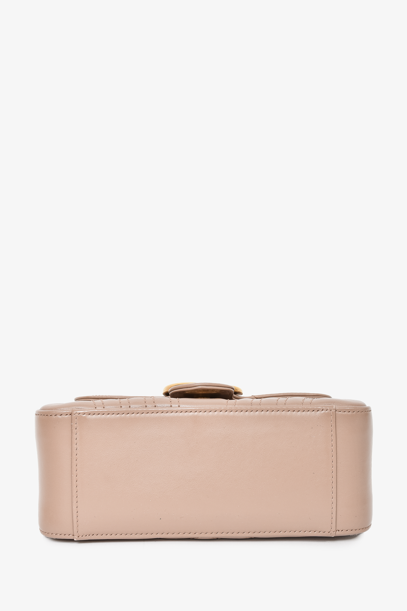 Gucci Taupe Leather Marmont Mini Top Handle