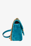 Gucci Teal Velvet Medium Marmont Shoulder Bag