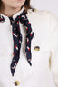Gucci White Button Up Jacket with Scarf Size 42