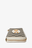 Gucci White Canvas/Leather Horsebit 1955 Zip Around Wallet