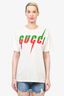 Gucci White Cotton 'Blade' Print S/S T-Shirt sz Xs