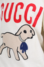 Gucci White Embellished Lamb Logo Graphic T Shirt Size S