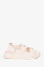 Gucci White GG Logo Rubber Slingback Sandals Size 40