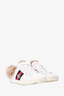 Gucci White Leather Ace Sneakers With Fur Lining Size 36.5