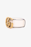 Gucci White Leather GG Marmont Belt Size 70/28