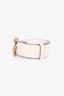 Gucci White Leather GG Marmont Belt Size 70/28