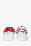Gucci White Leather Web Ace "Blind For Love" Sneakers Size 37