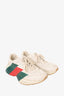 Gucci White Rhyton Web Print Sneakers Size 8 Mens