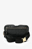 Gucci Black Leather GG Guccissima Belt Bag