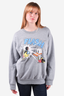 Gucci x Disney Grey Donald Duck 'Flash' Distressed Crewneck Sweatshirt Size XS Mens