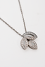 Harry Winston Platinum Small Diamond Cluster Lily Necklace