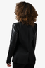 Helmut Lang Blazer Leather/Knit Blazer Size 8