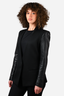 Helmut Lang Blazer Leather/Knit Blazer Size 8